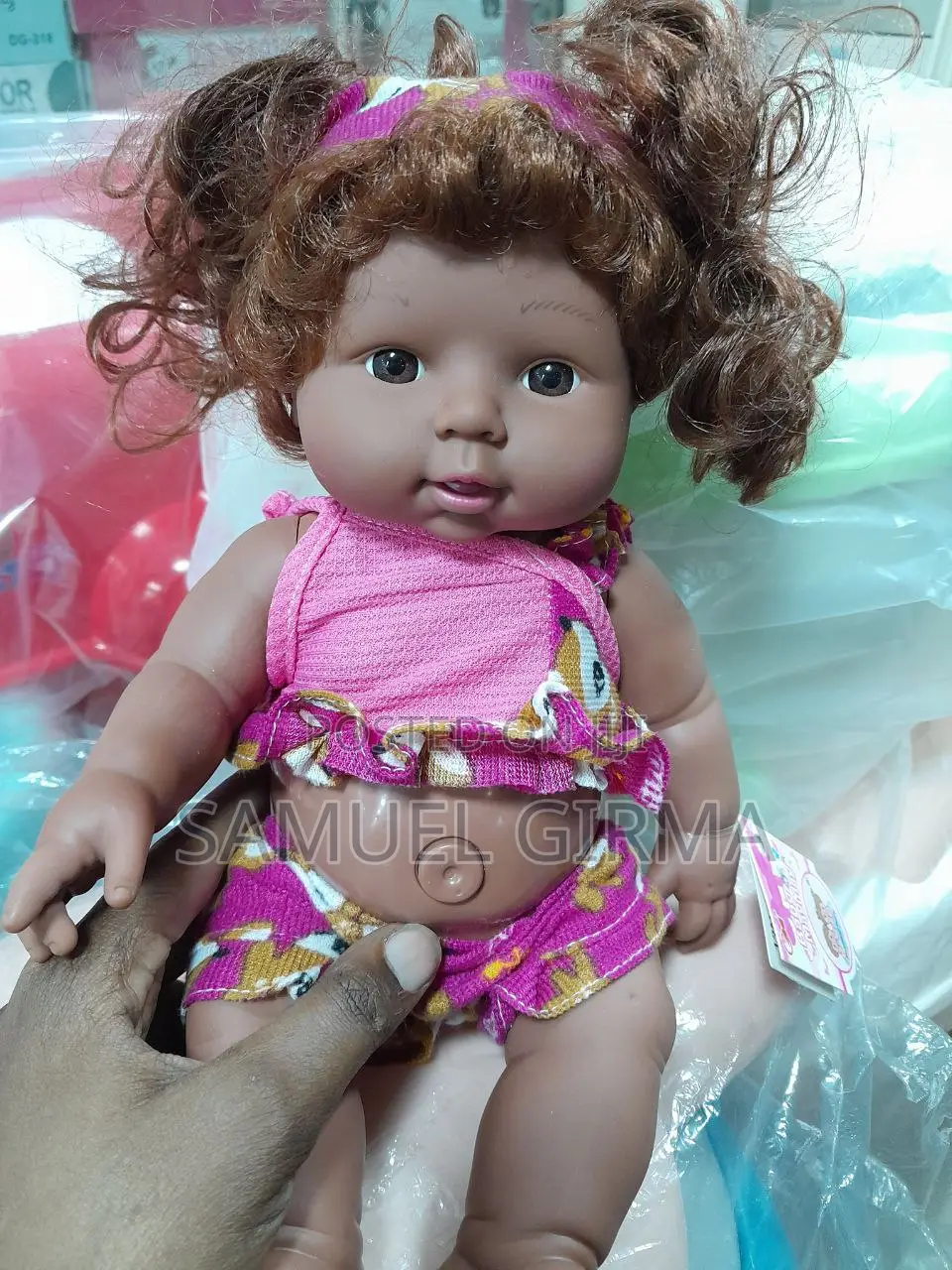 African Black Girl Doll With Dress