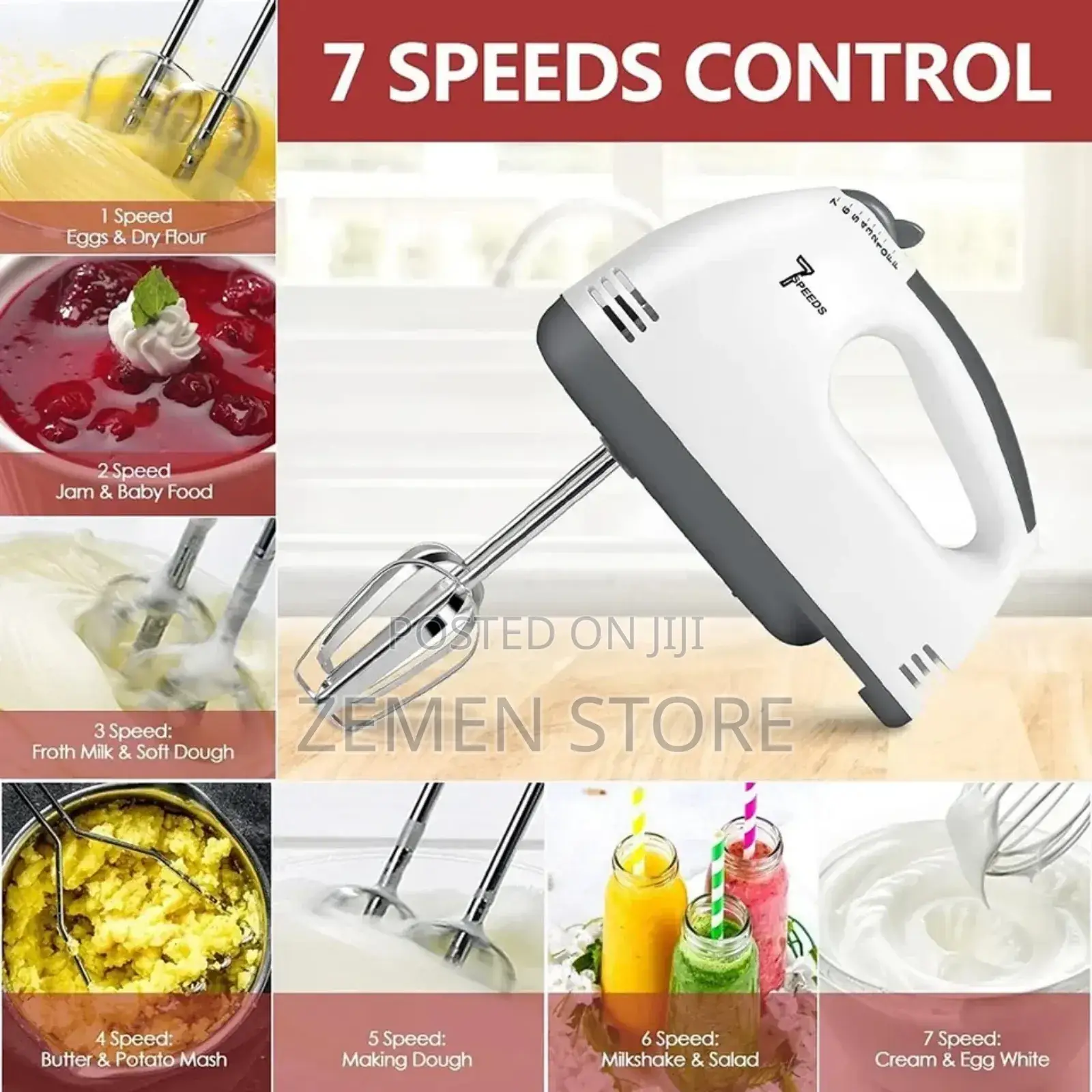 7 Speed Sokany Super Quality Hand Mixer