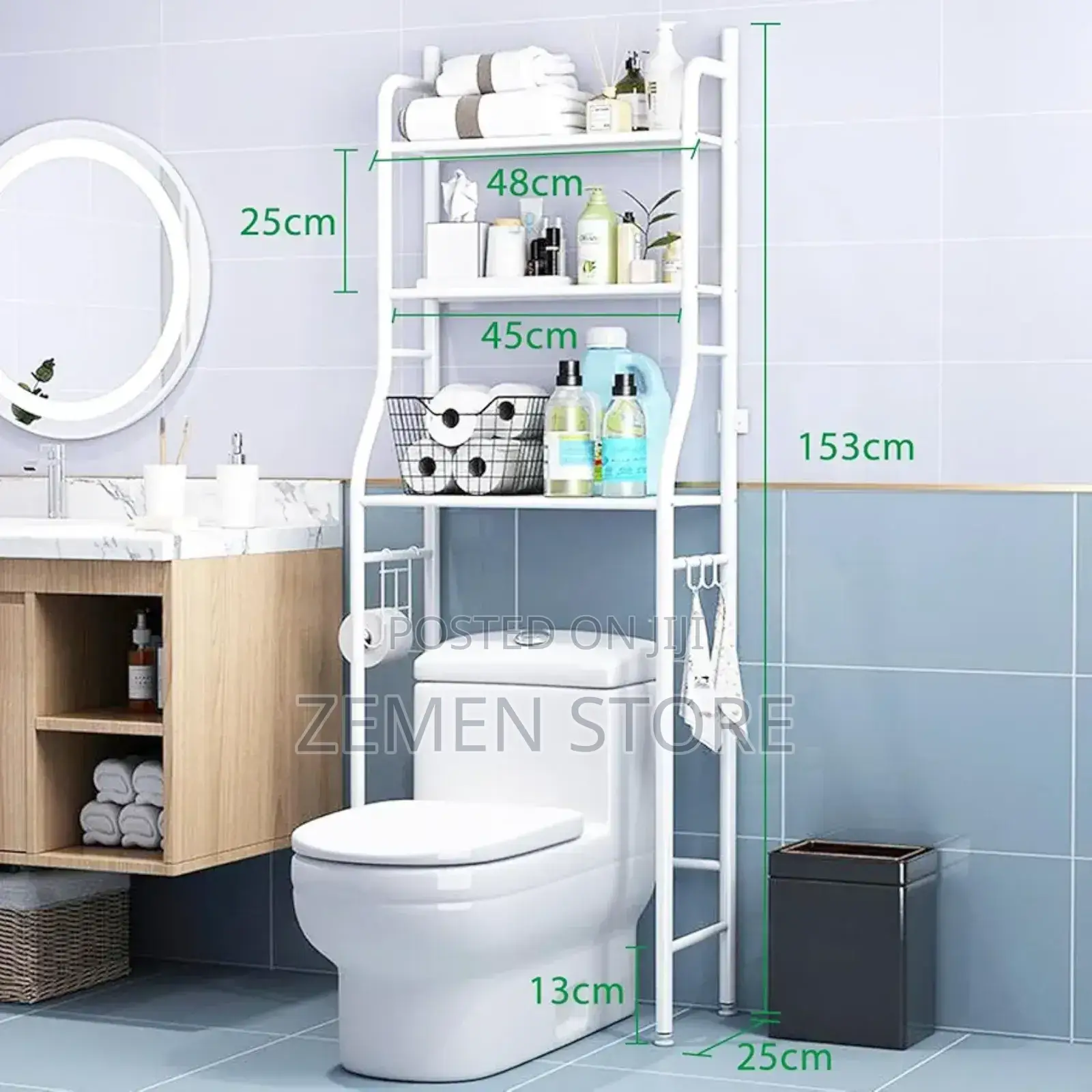 High Quality All Steel Bathroom Over Rack