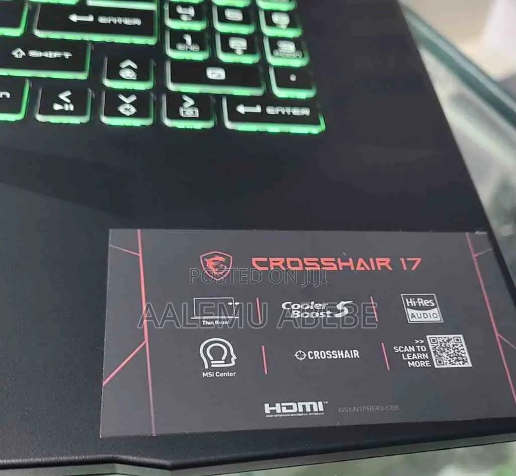 New Laptop MSI Crosshair 15 16GB Intel Core I7 SSD 512GB