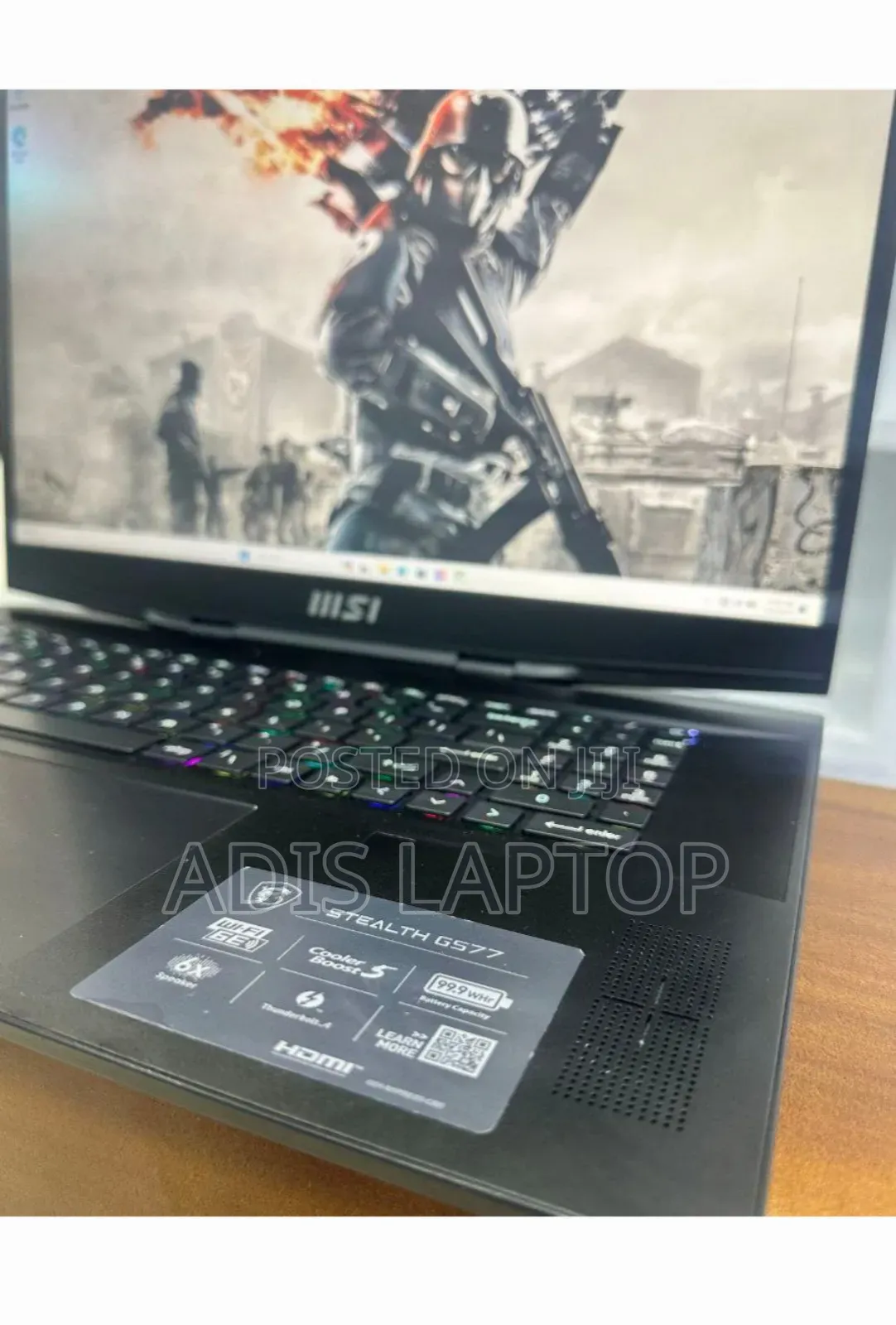 New Laptop MSI Stealth GS77 16GB Intel Core I9 SSD 1T