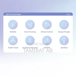 Q18 Desktop Stabilizer, Selfie Stick, Tripod, Fill Light