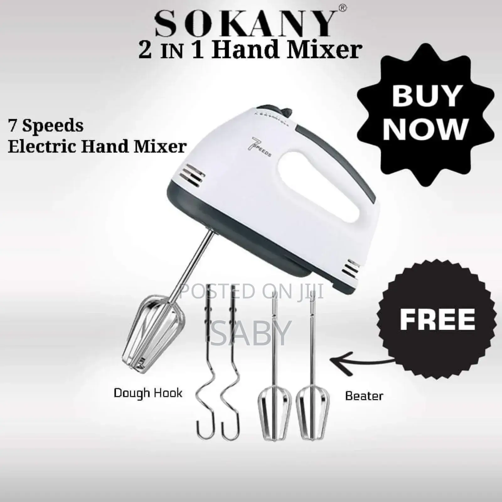 SOKANY Hand Mixer የእንቁላልና ሊጥ መምቻ