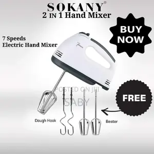 SOKANY Hand Mixer የእንቁላልና ሊጥ መምቻ
