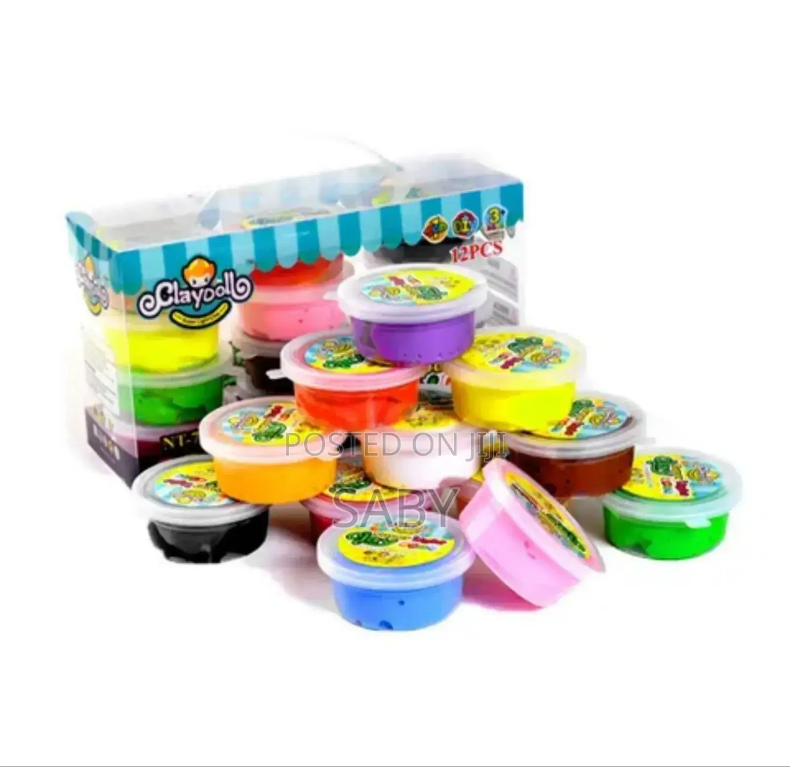 24 የተለያዩ ቀለማትን የያዘ ዘመ ናዊ የልጆች መጫዎቻ ጭቃ