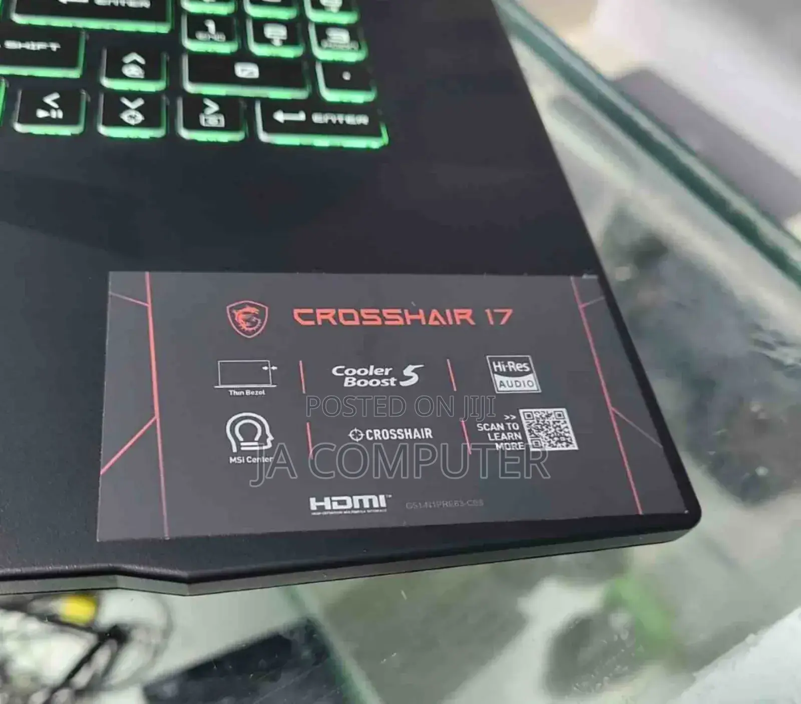 New Laptop MSI Crosshair 17 16GB Intel Core I7 SSD 1T