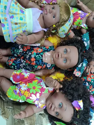 Photo - African Black Girl Doll With Dress