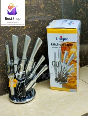 Photo - Unique Kitchen Knife Set ቢላ ሰት