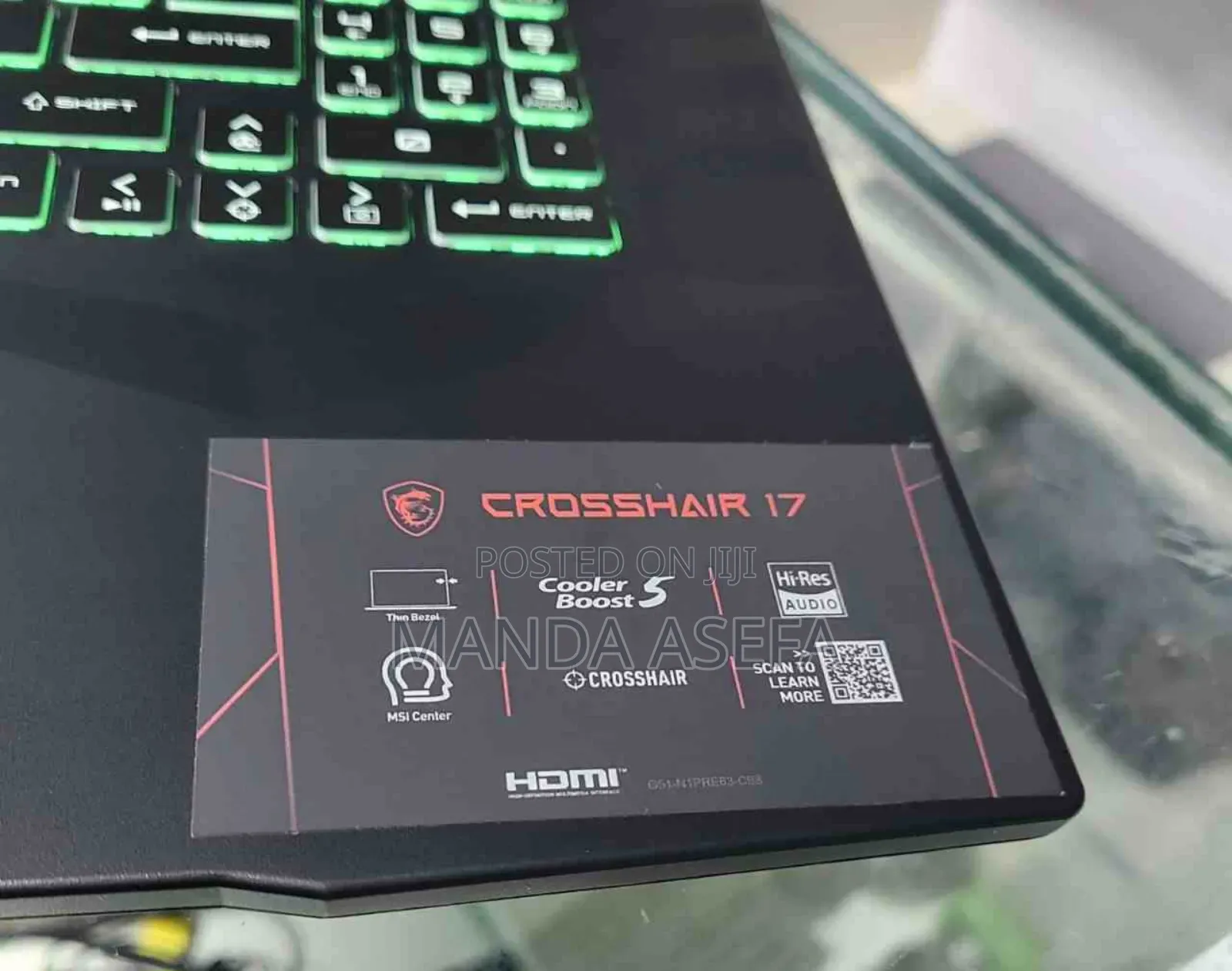 New Laptop MSI 16GB Intel Core I7 SSD 512GB