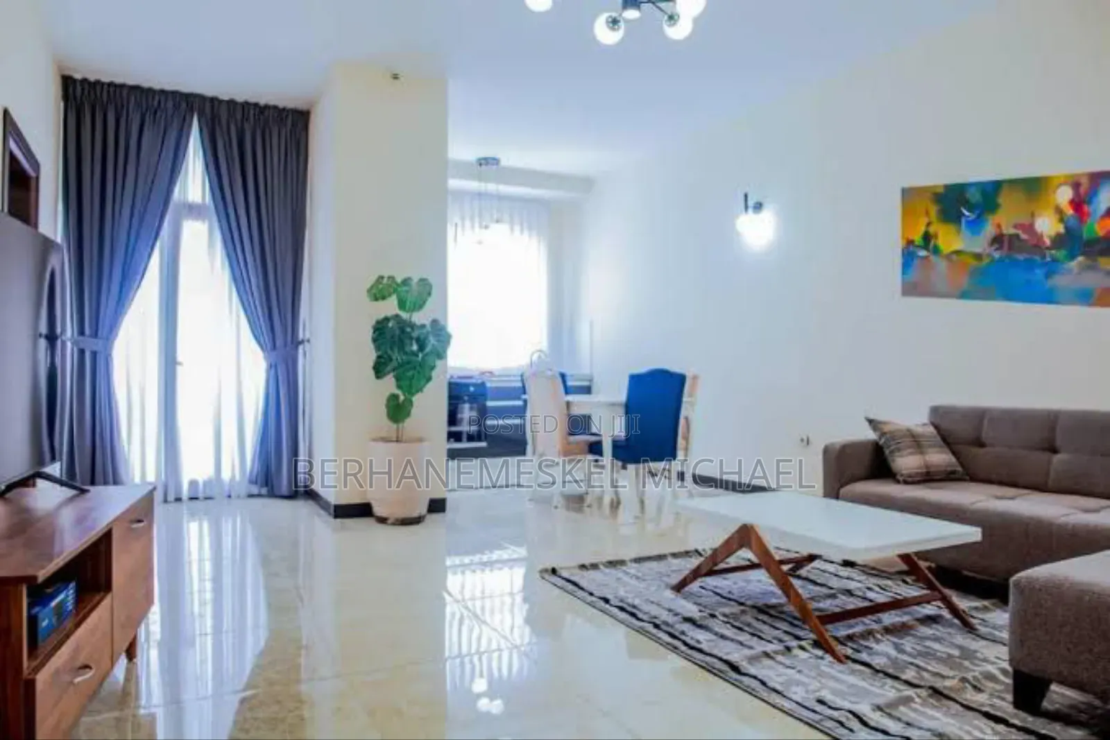 Furnished 1bdrm Apartment in Bole for rent