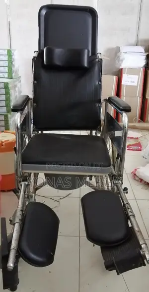 Comfort Medical Wheelchair/Comode Reclining Steel Wheelchair
