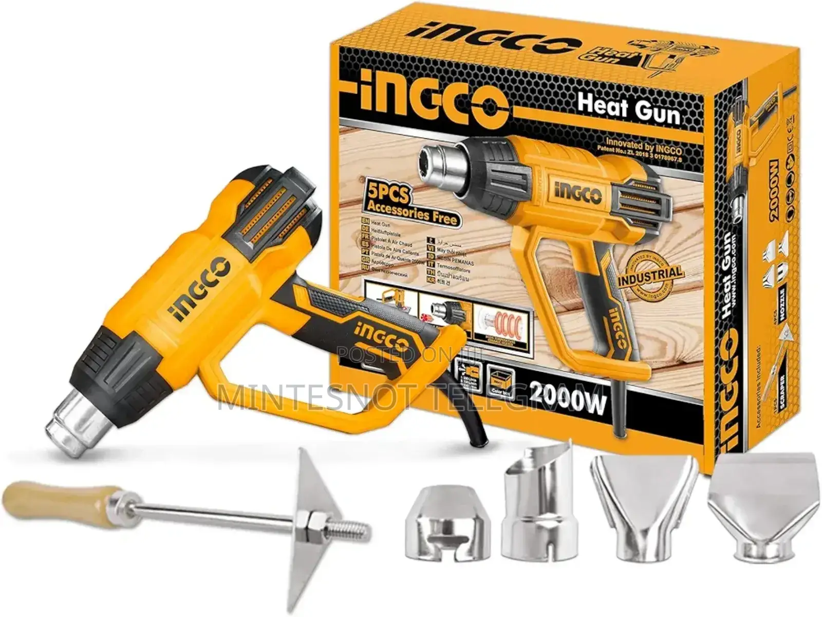 Ingco Heat Gun Hot Air Gun
