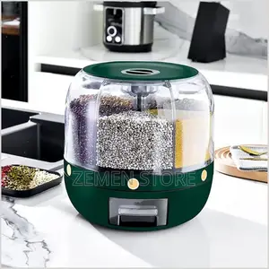 360° Rotating Multifunctional Food Grain Storage