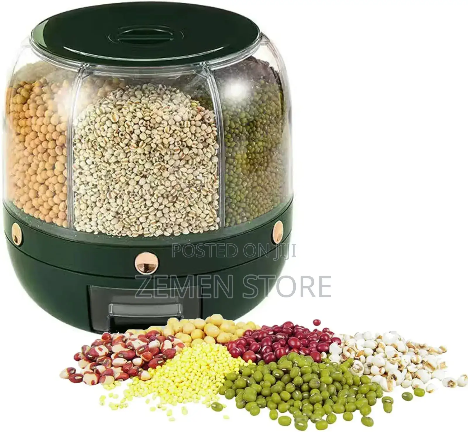 360° Rotating Multifunctional Food Grain Storage