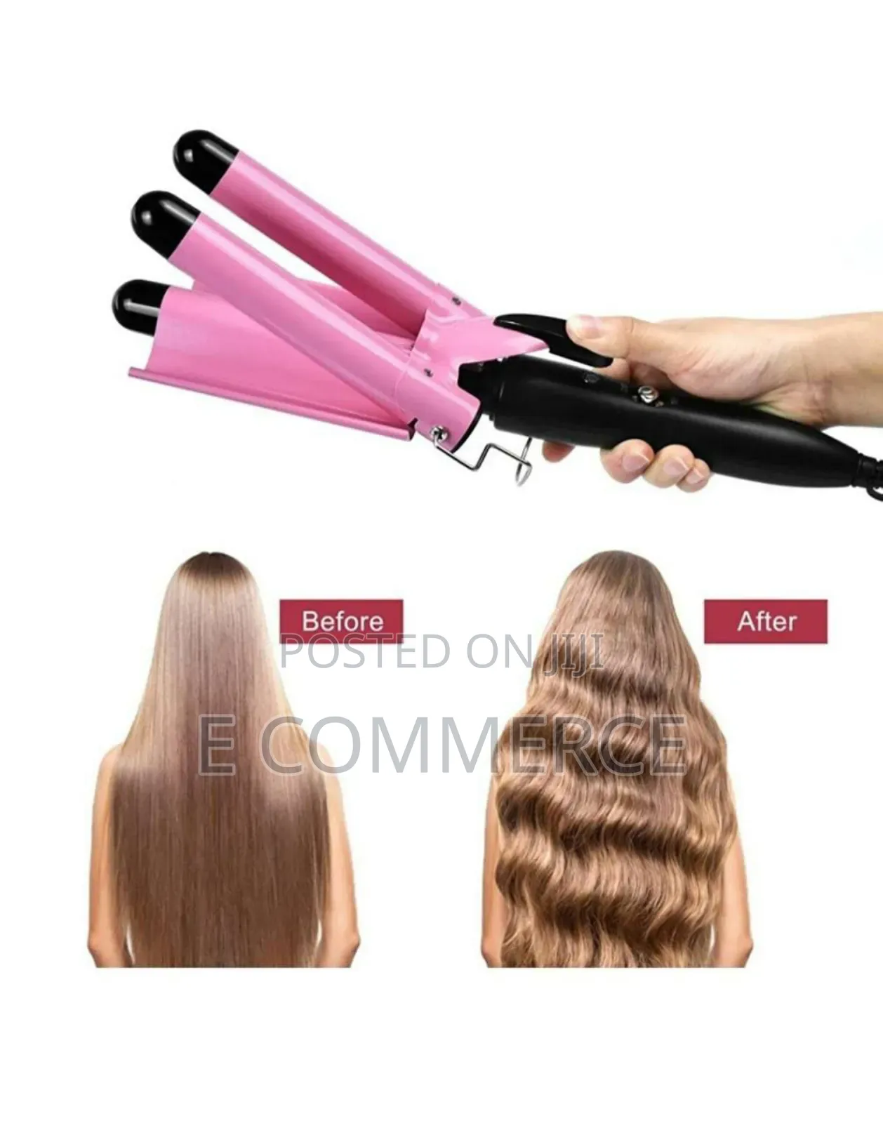 Three Barrels Hair Curler