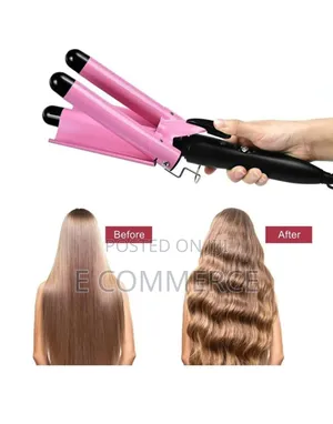 Three Barrels Hair Curler