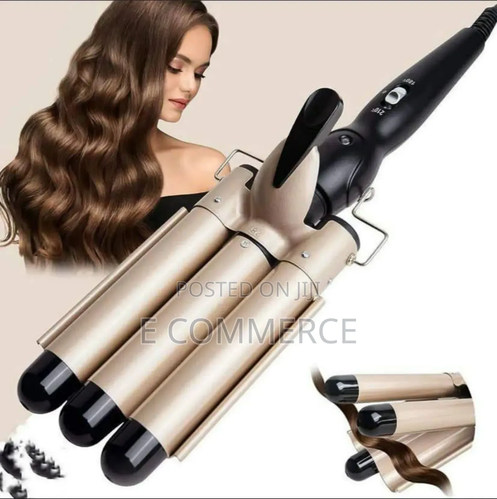 Three Barrels Hair Curler