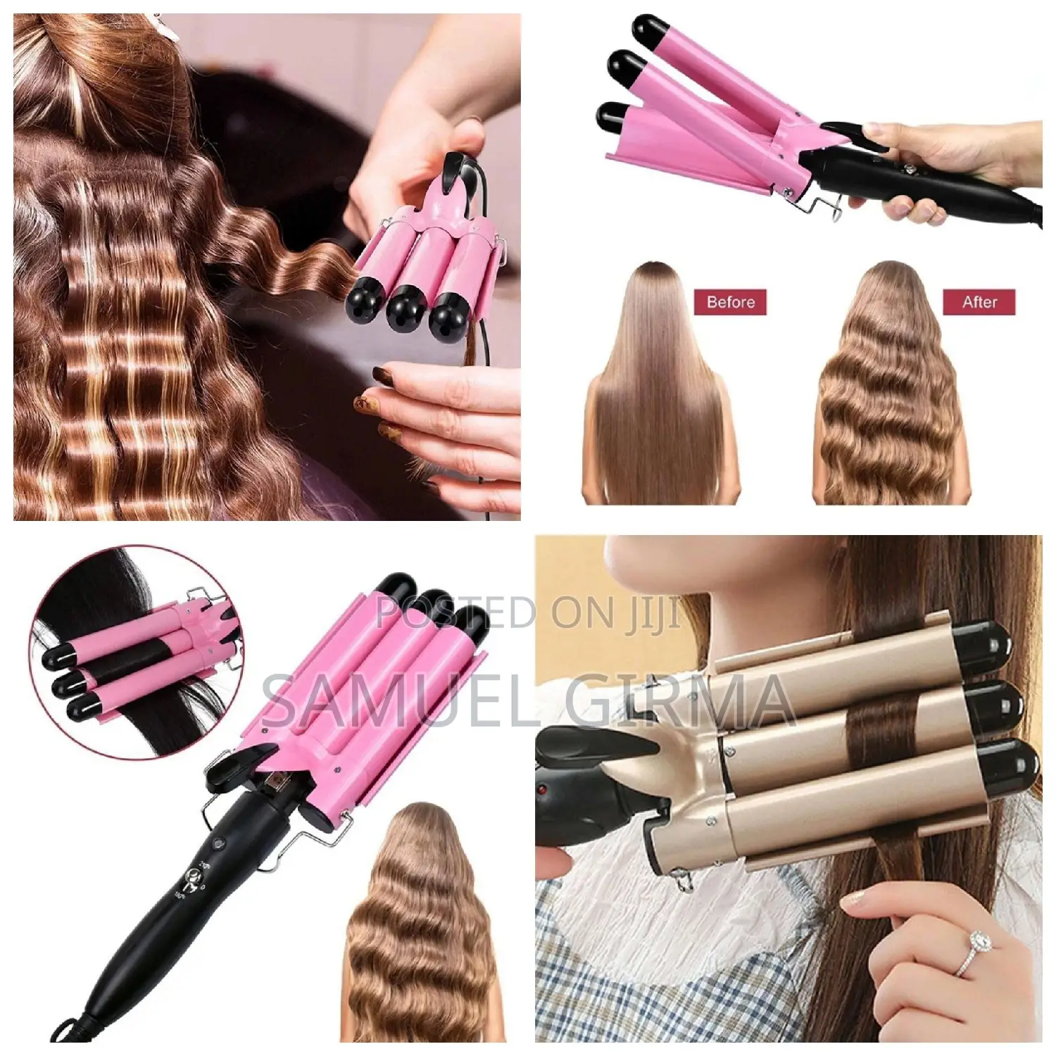 Three Barrels Hair Curler