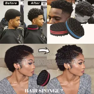 Hair Curl Sponge and Hair Freezer. Dual Side Freezer.