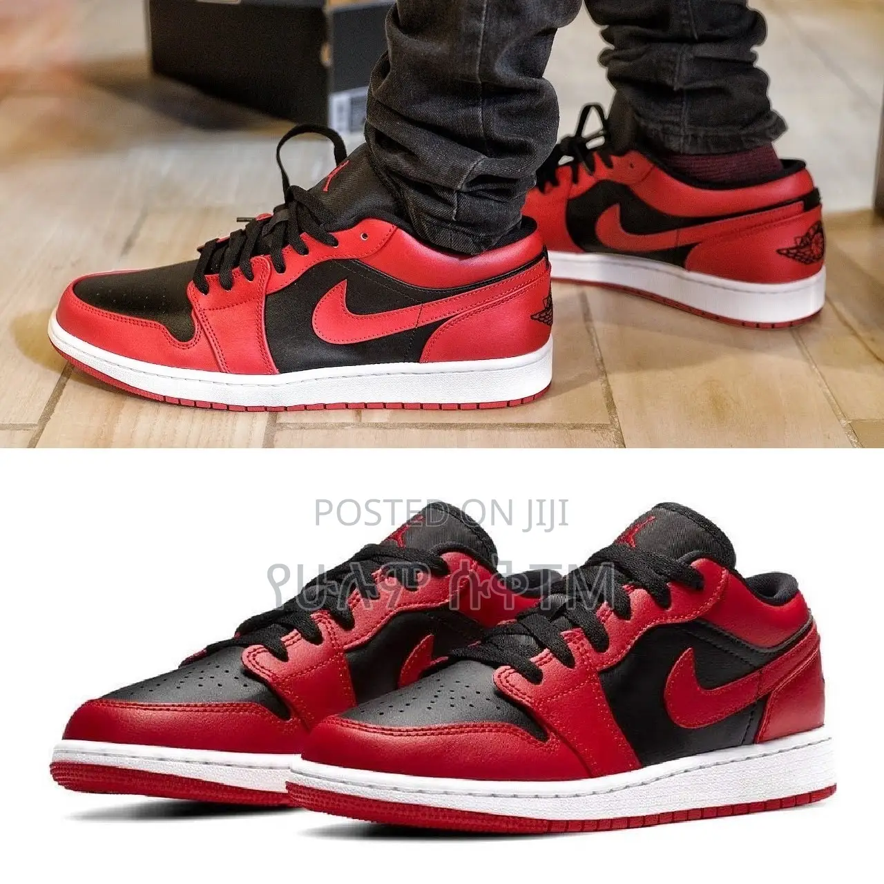 Original Air Jordan 1 Low ‘Reverse Bred’ Shoes