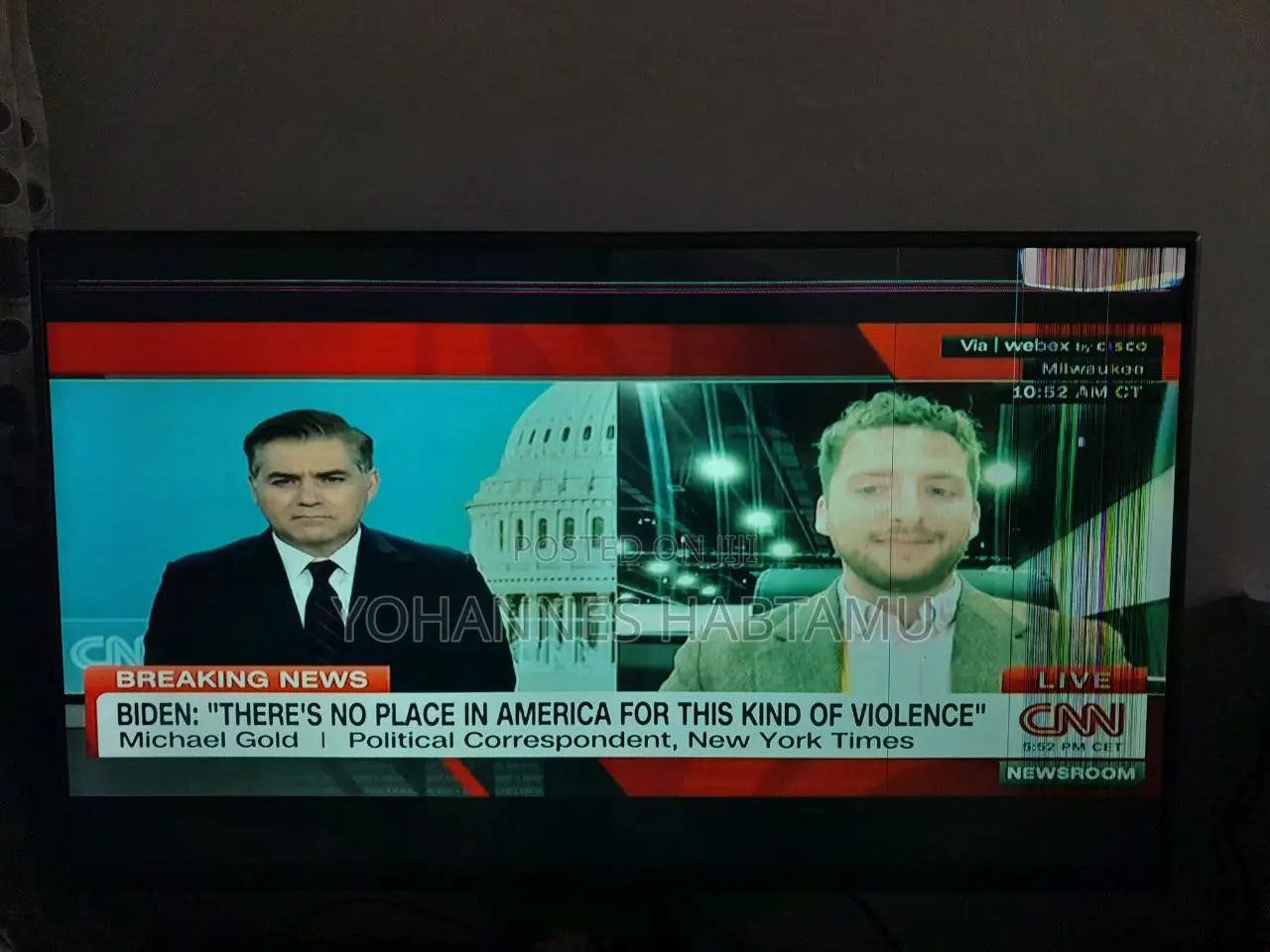 Lg TV for Sale With Slight Screen Damage