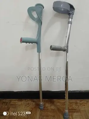 Photo - Double Adjust Combi Crutch Forearm Crutches Pair Walking Aid