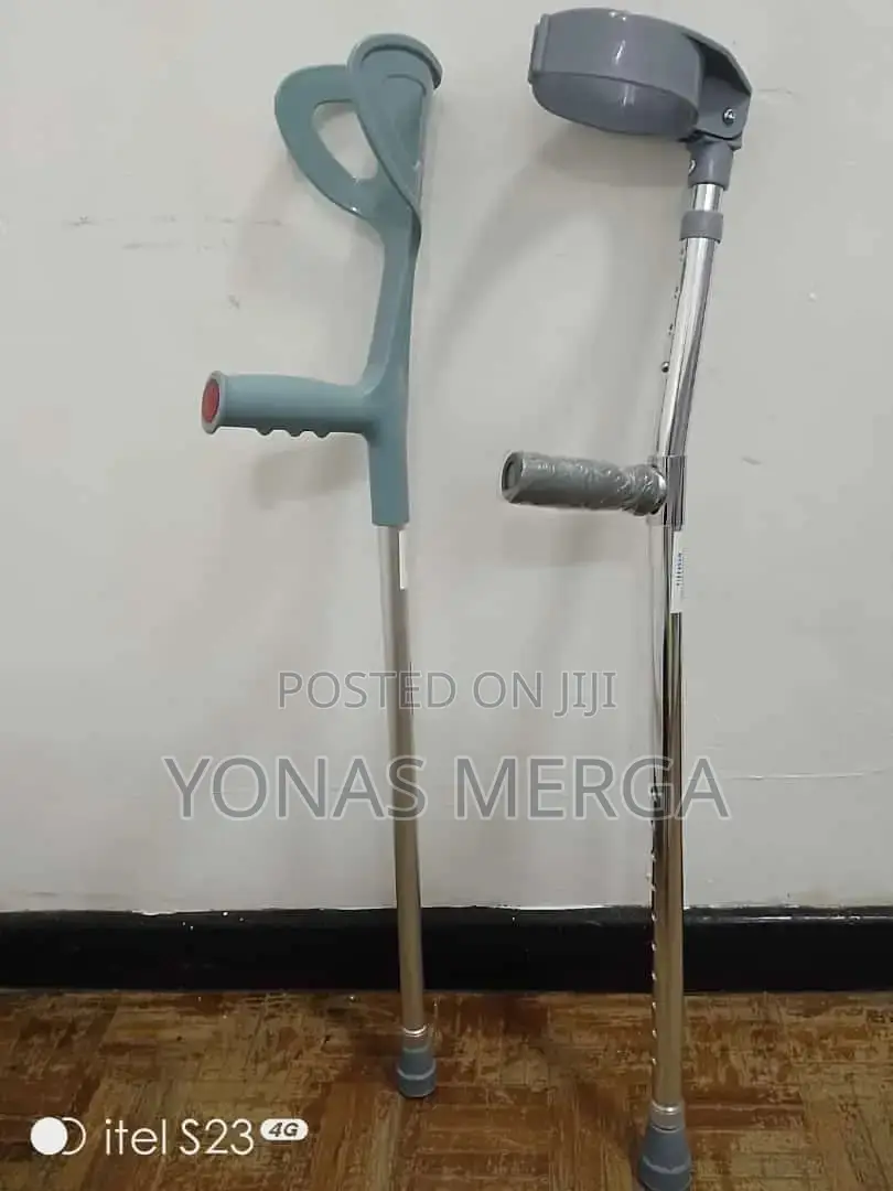 Double Adjust Combi Crutch Forearm Crutches Pair Walking Aid