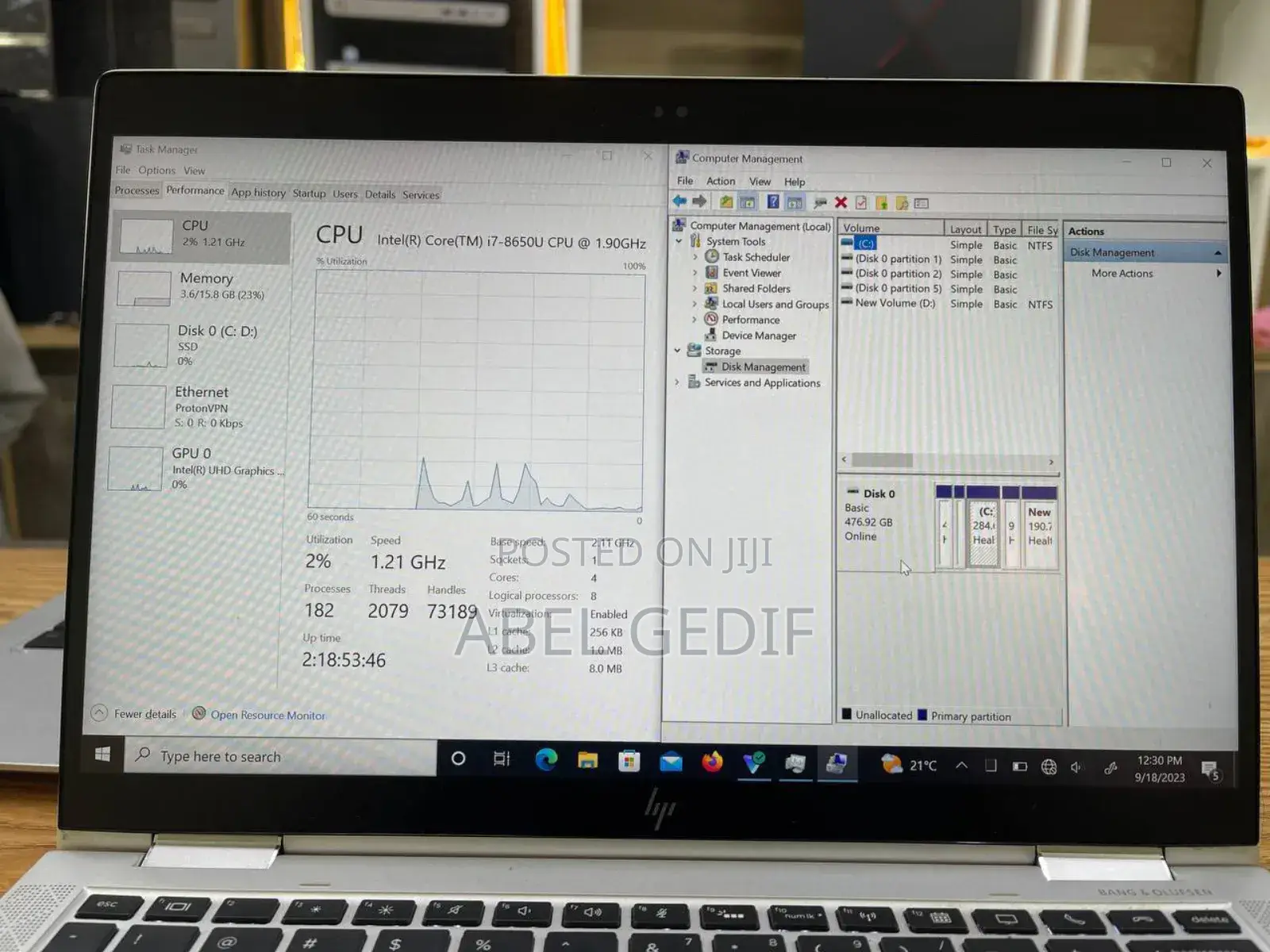 New Laptop HP EliteBook X360 1030 G3 16GB Intel Core I7 SSD 512GB