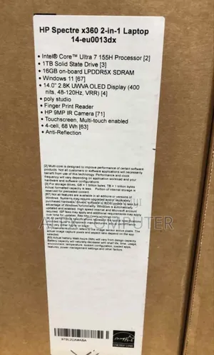 New Laptop HP Spectre 14 16GB Intel Core I7 SSD 1T