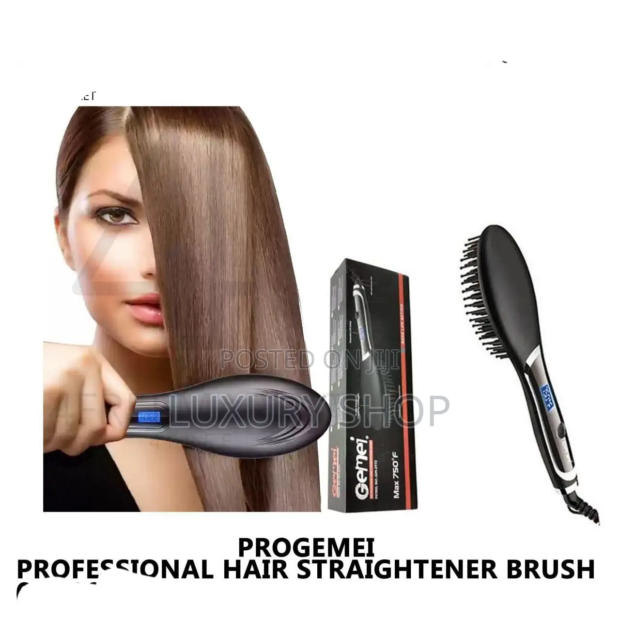 Progemei Professional Hair Straightener Brush