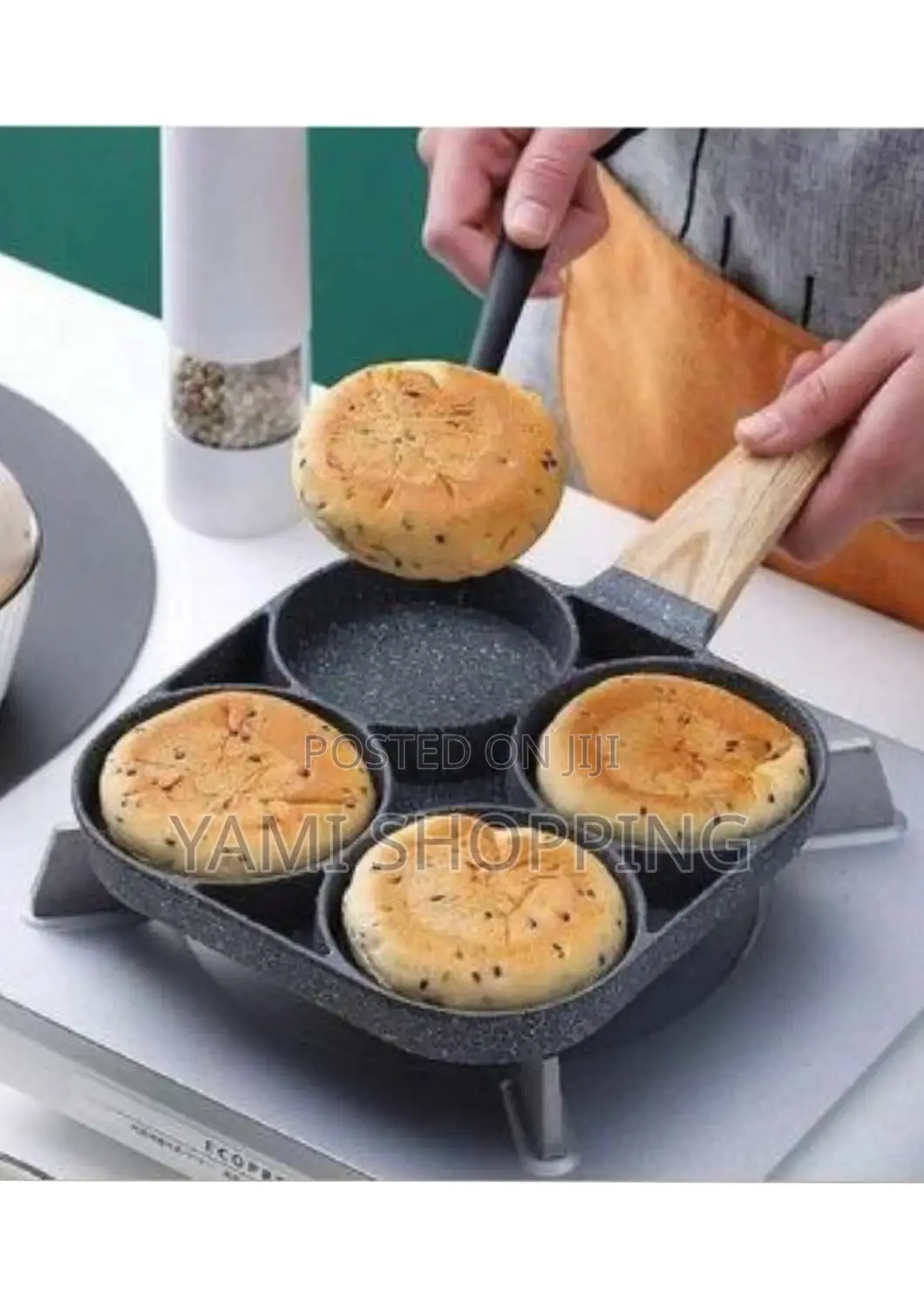 4 in 1 Mini Marble Pan አራት በአንድ የማርብል መጥበሻ