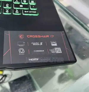 New Laptop MSI Crosshair 17 16GB Intel Core I7 SSD 512GB