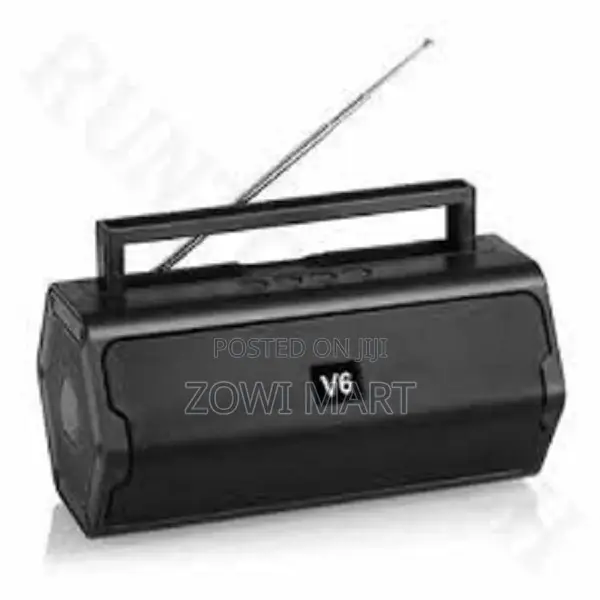 V6 Portable Wireless Bluetooth Speaker and Radio Fm