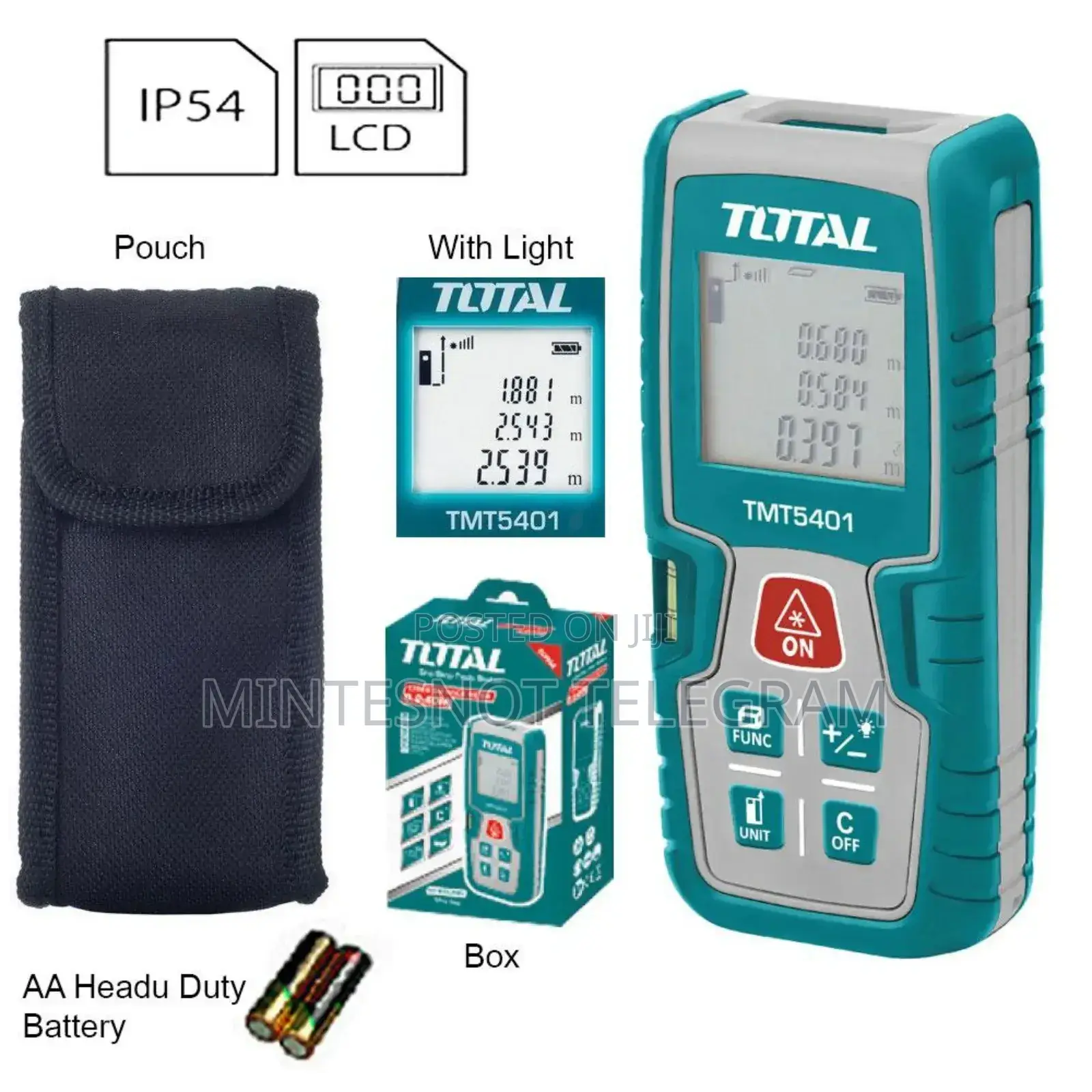 Total Distance Laser Meter