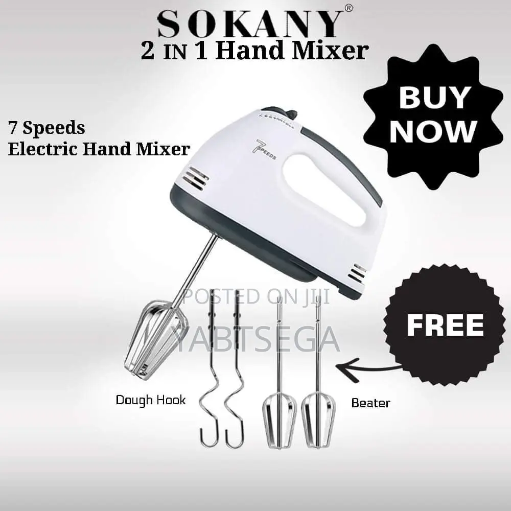Sokany Hand Mixer የእንቁላልና ሊጥ መምቻ
