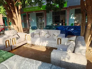 ሶፋ(Sofa Full Set)Made of ማለዳ Hd#1 Sponge Qlty Wood Materal