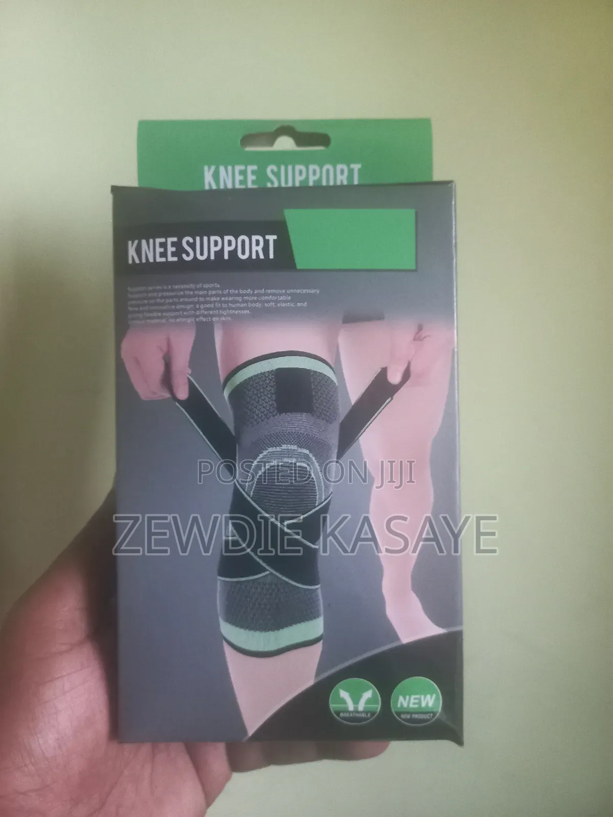 Knee Support Sleeve ቁልፍ ያለው የጉልበት መደገፊያ