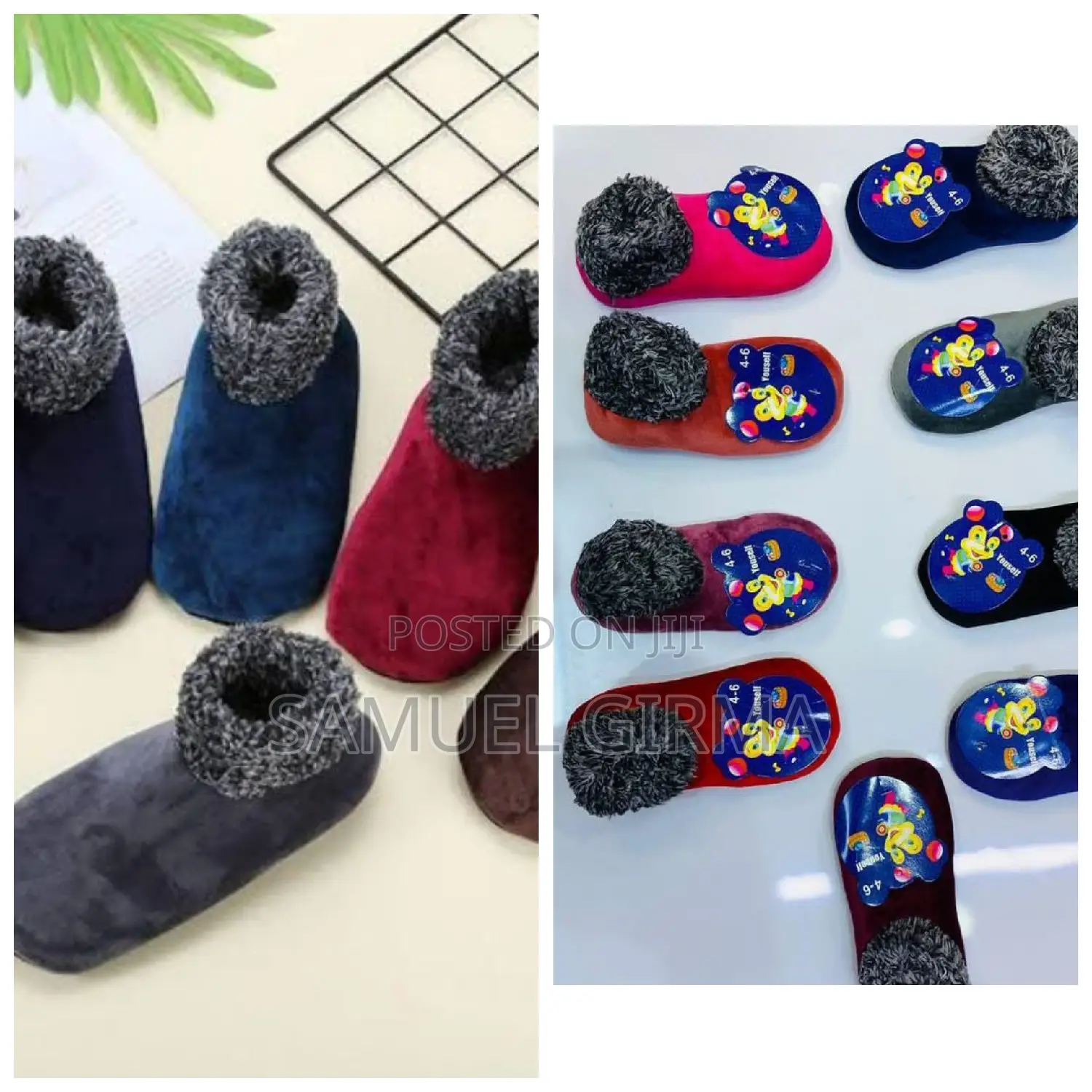  Kids Fleece Floor Socks