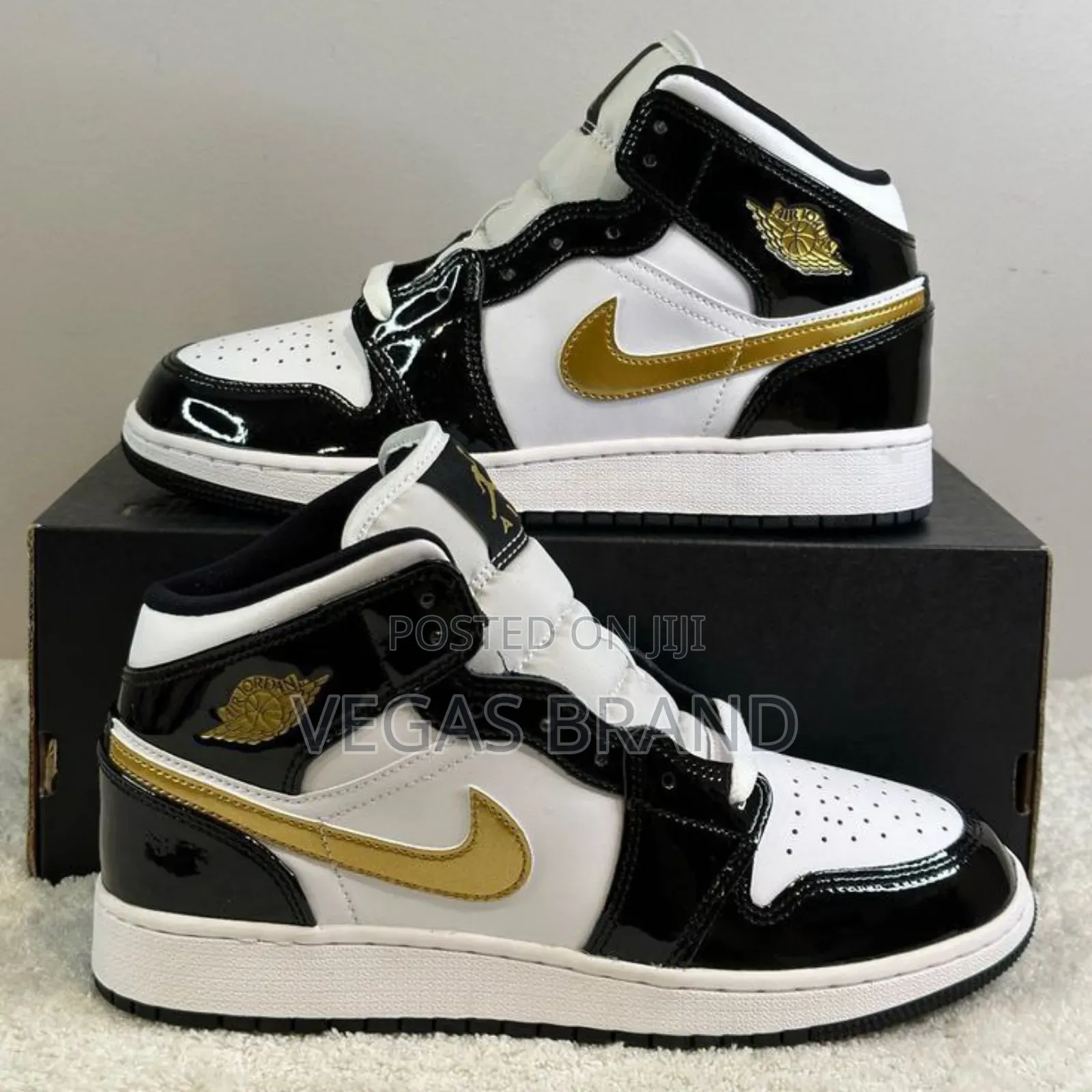Air Jordan 1 High OG Black Gold Original Quality Shoes