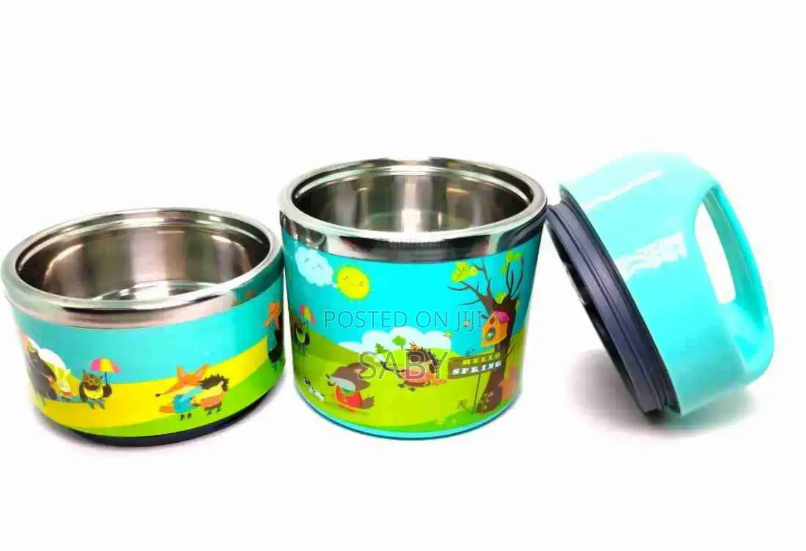 Stainless Steel 2 Tiers Kids Lunch Box