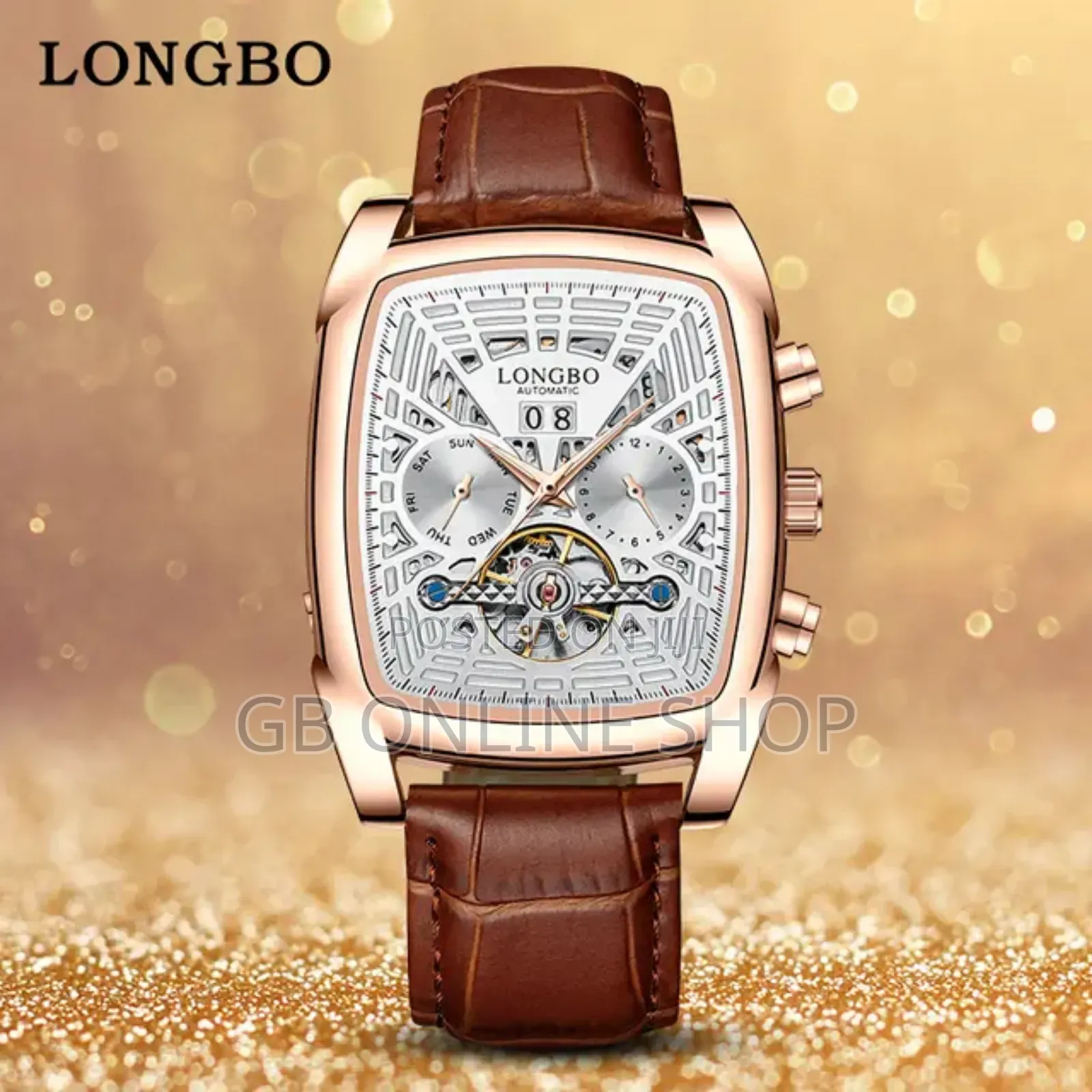 Longbo Automatic Laser Strap Watch