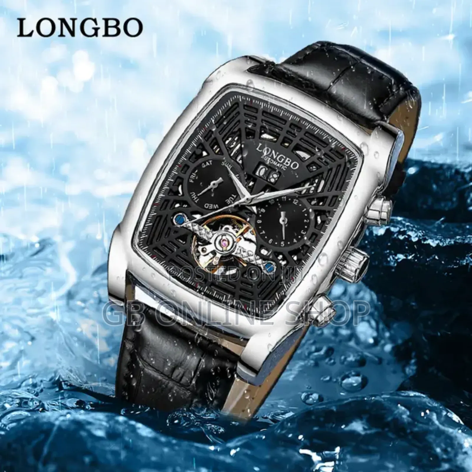 Longbo Automatic Laser Strap Watch