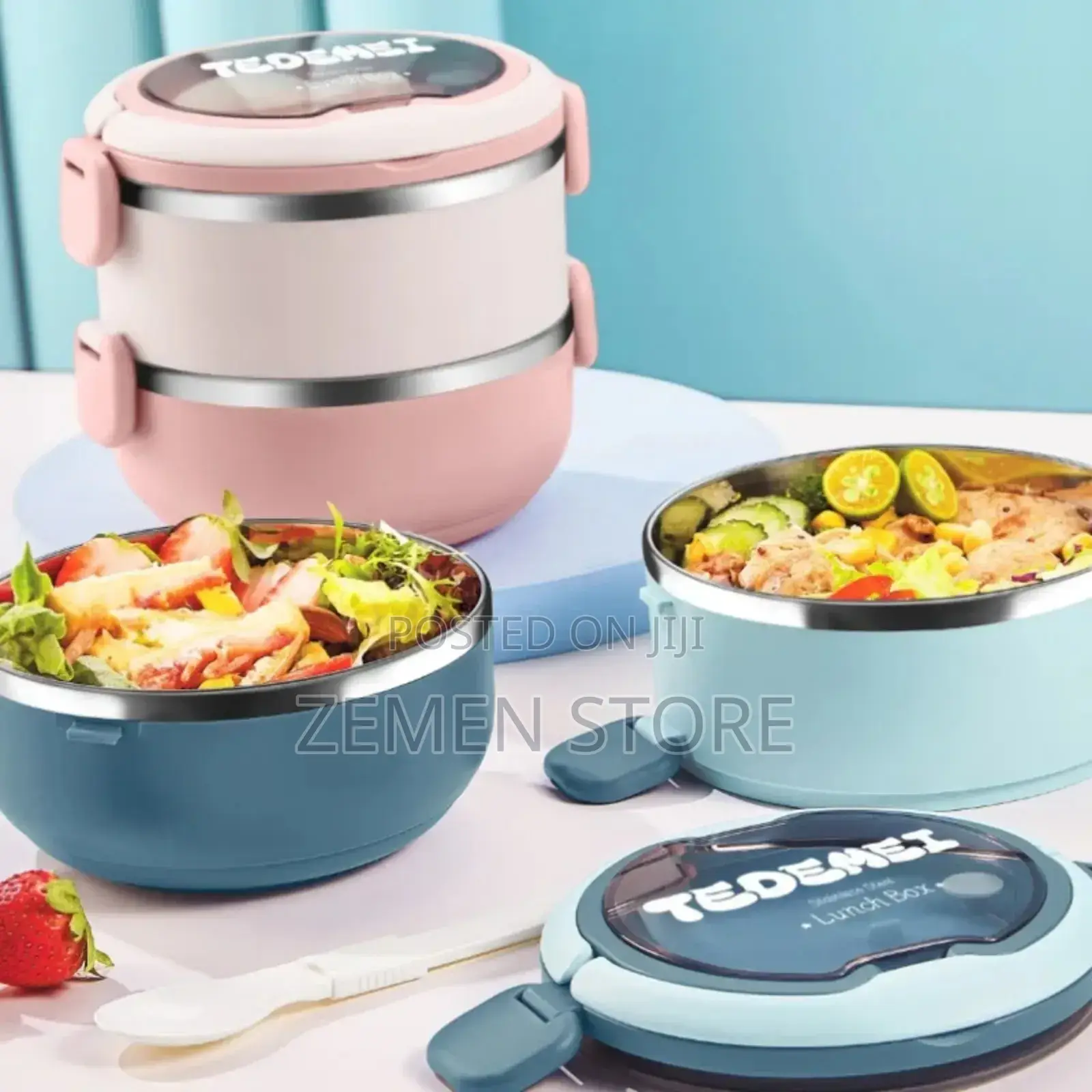 850ml Stainless Steel Double Layer Lunch Box