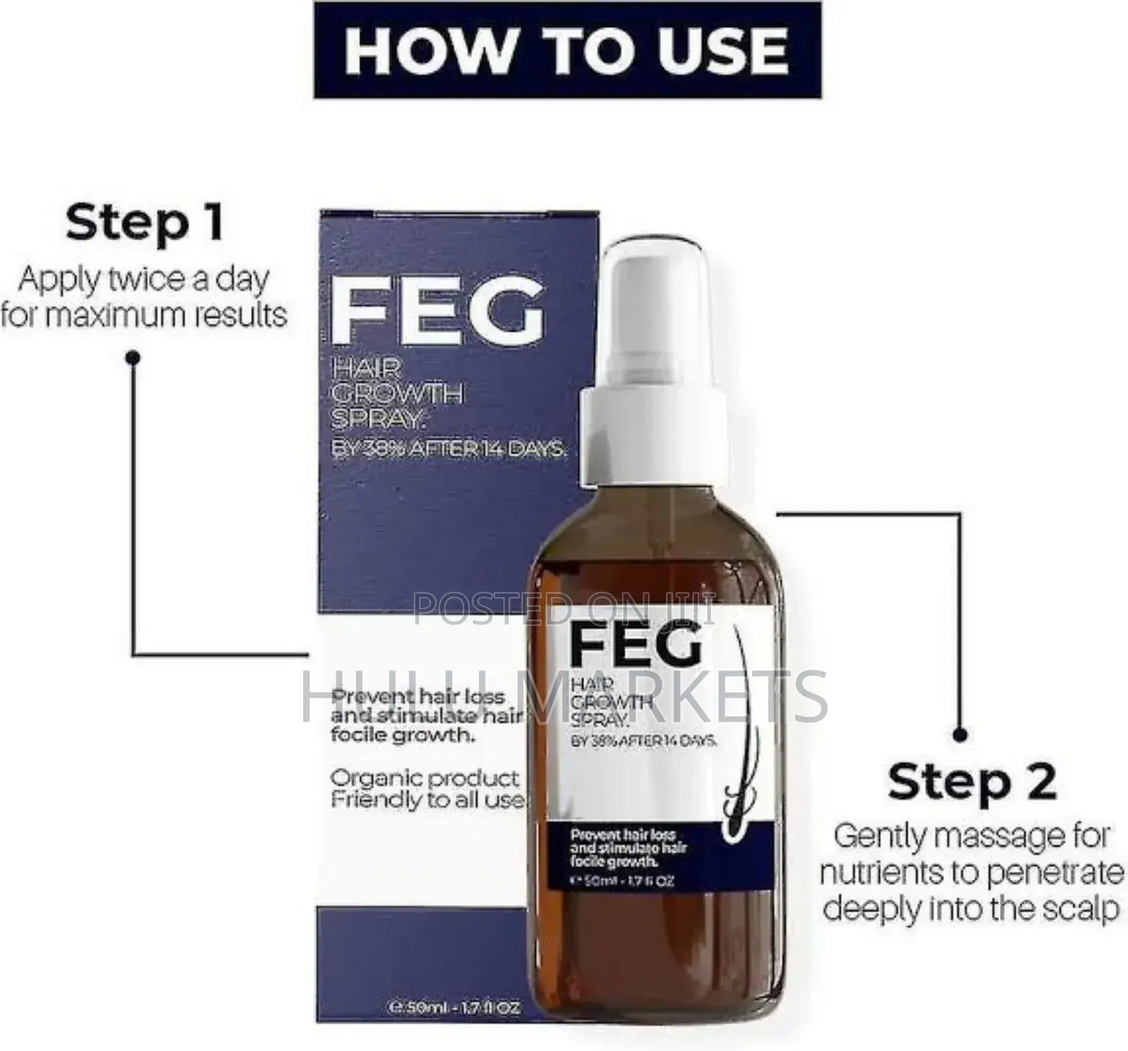 Original Feg Hair Growth Spray USA