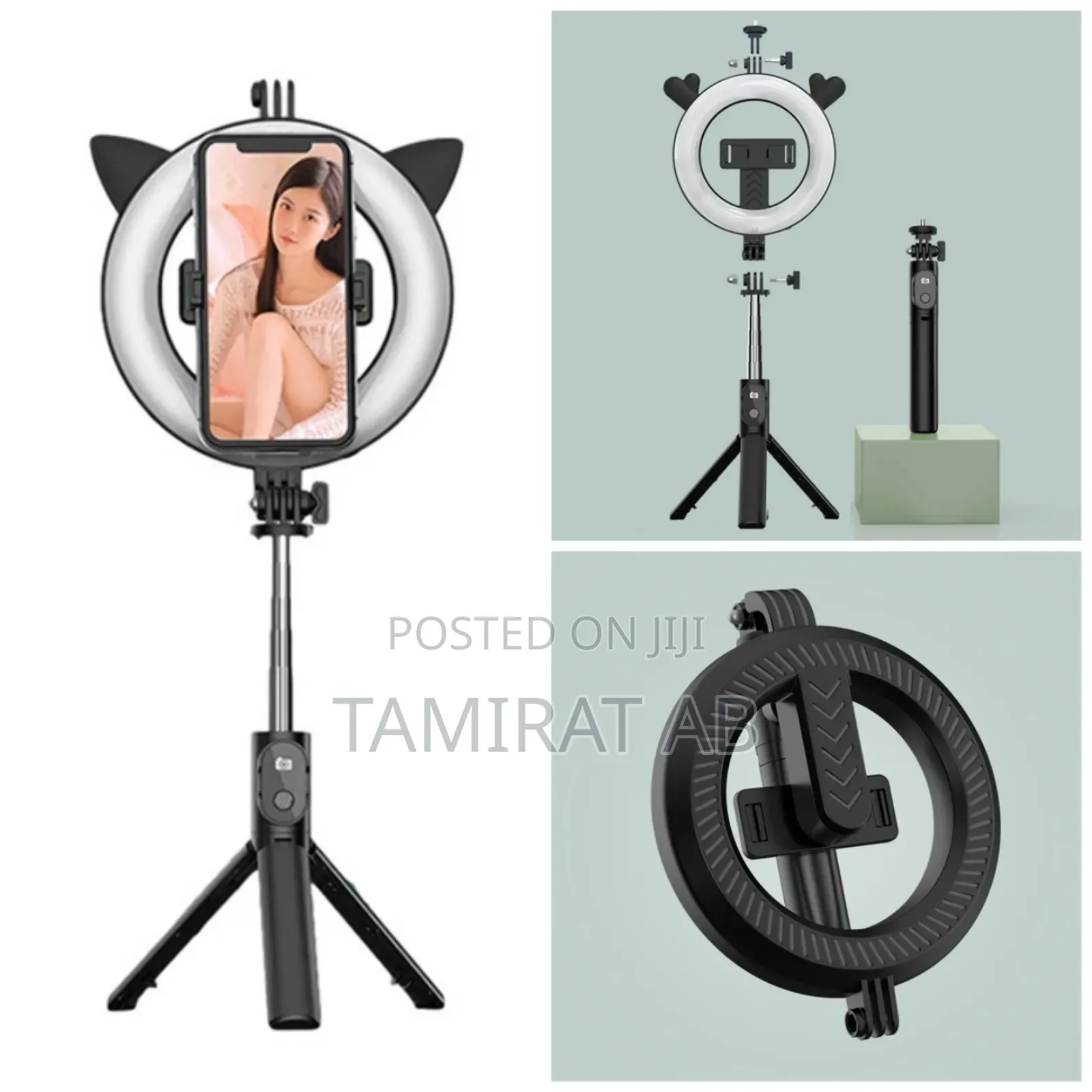 P20D 6 Inch Ring Fill Light Portable Tripod Selfie Stick