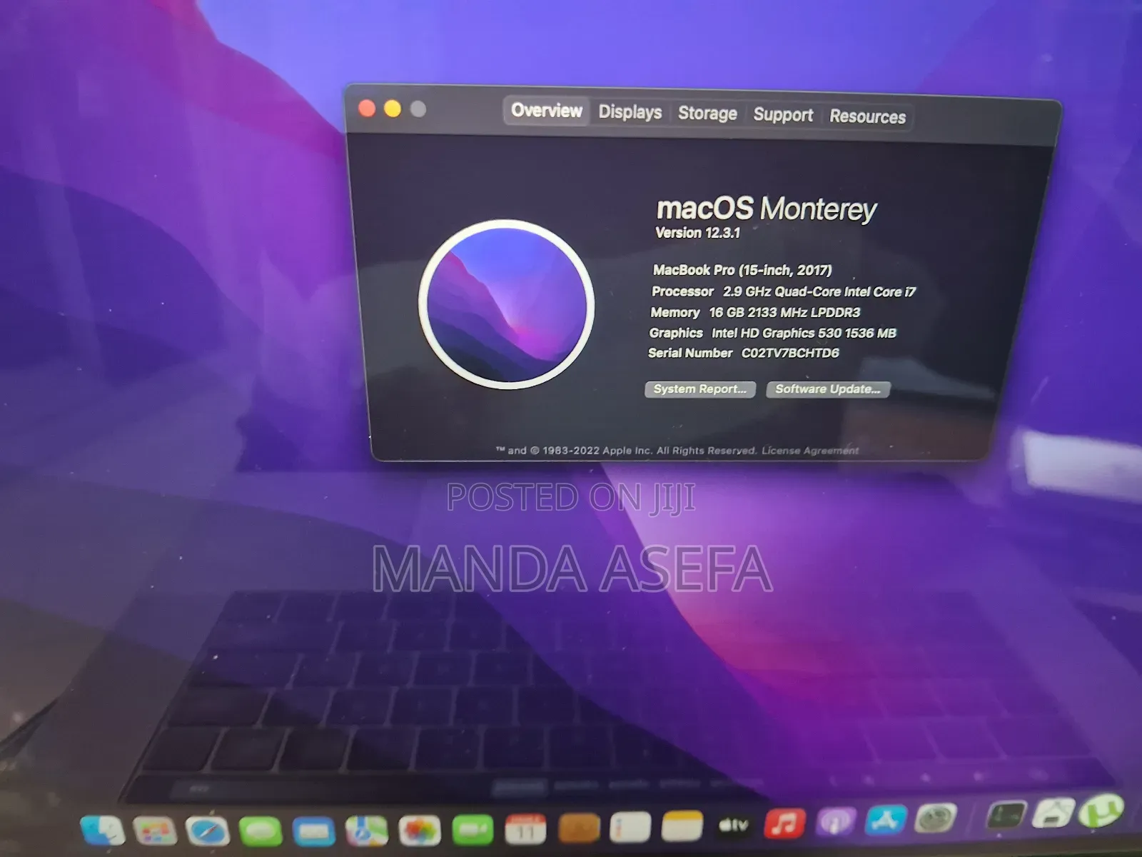 New Laptop Apple MacBook Pro 2017 16GB Intel Core I7 SSD 1T