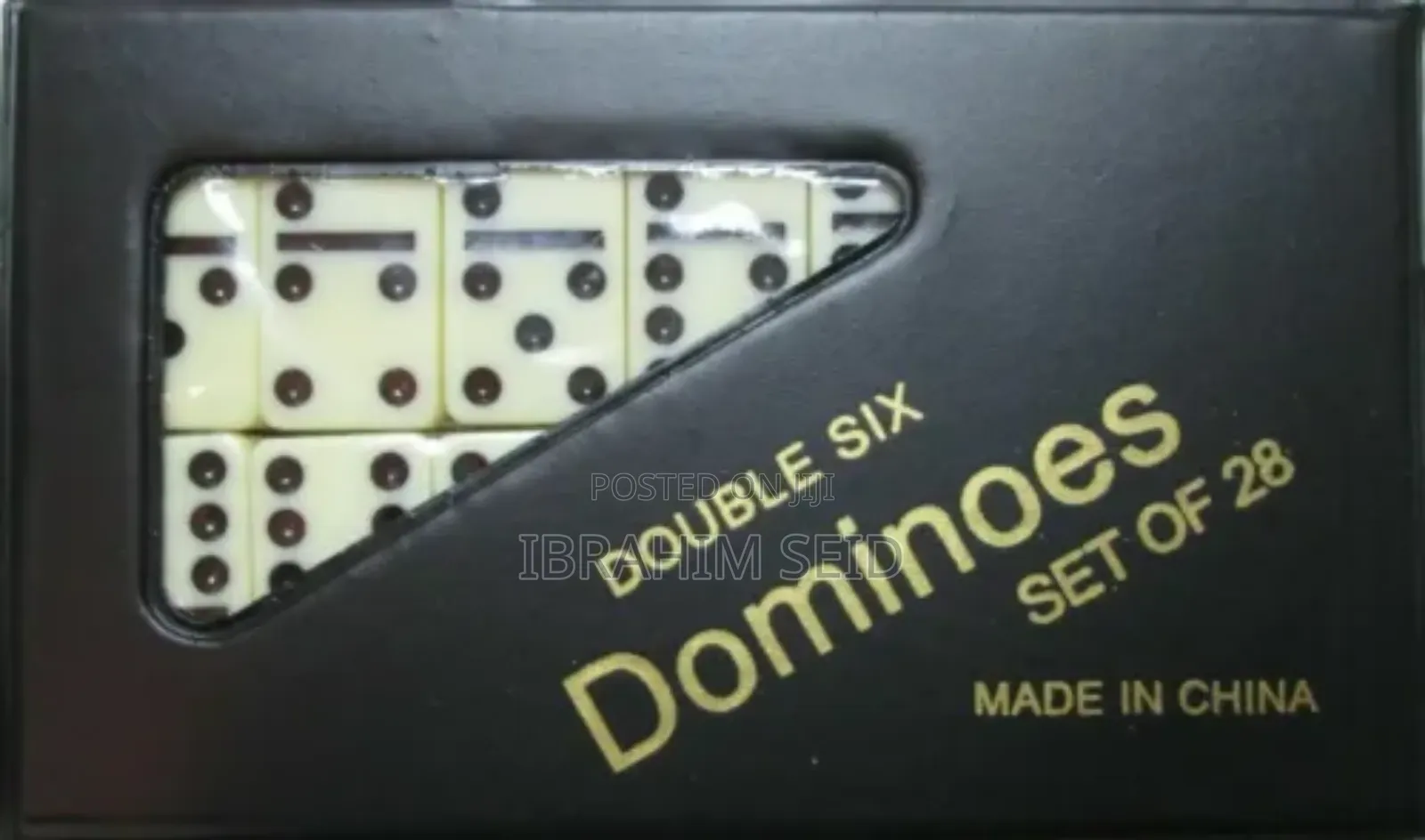 Dominoes Set 28 PCS Double Six Ivory Color