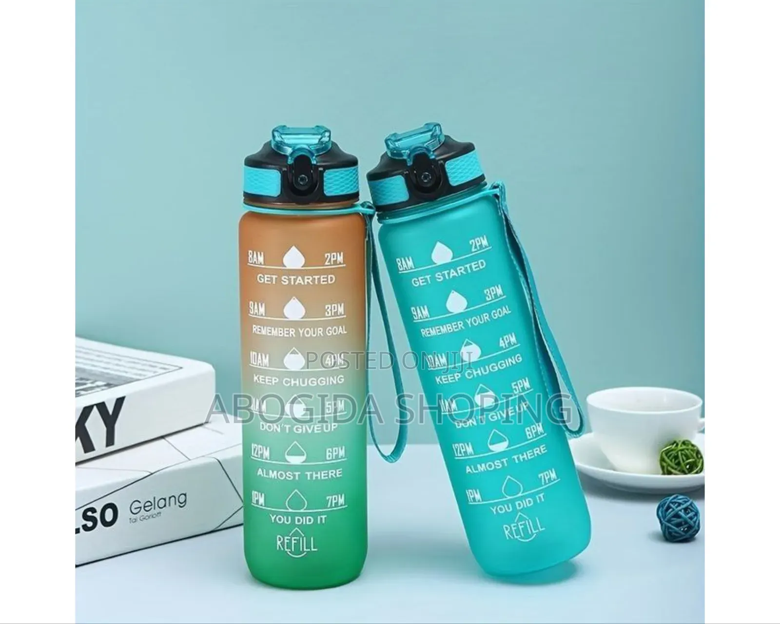 1litter Water Bottle With Straw