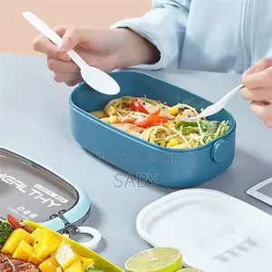 Photo - Two Layer Lunch Box With Cutlery