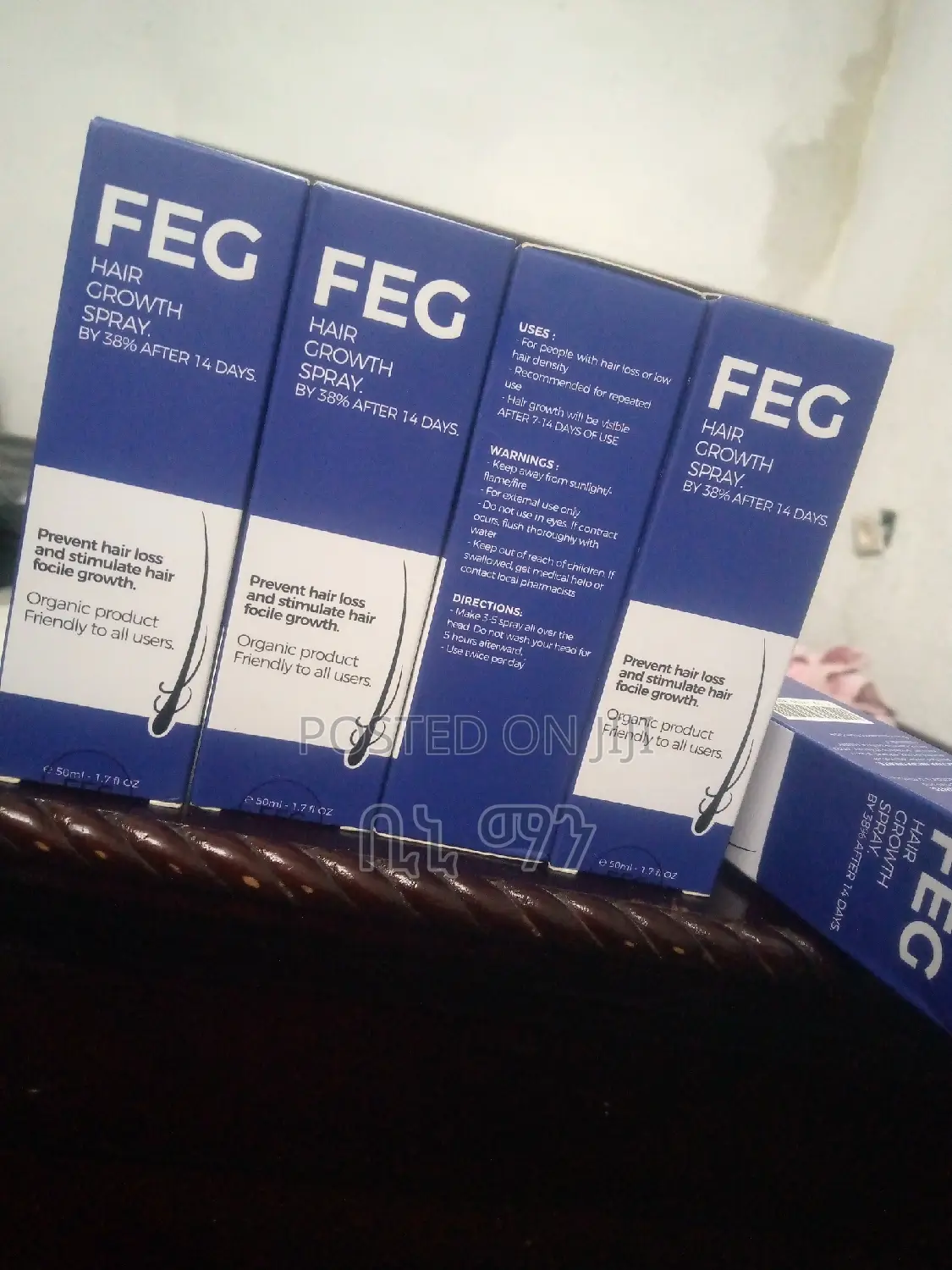 FEG Organic Hair Growth Spray.